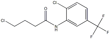 4-chloro-N-[2-chloro-5-(trifluoromethyl)phenyl]butanamide Structure