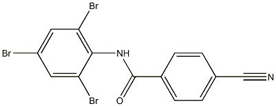 4-cyano-N-(2,4,6-tribromophenyl)benzamide Structure