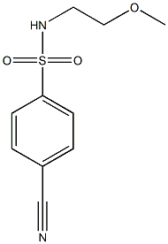 4-cyano-N-(2-methoxyethyl)benzenesulfonamide Structure