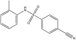 4-cyano-N-(2-methylphenyl)benzenesulfonamide Structure