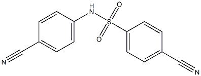 4-cyano-N-(4-cyanophenyl)benzenesulfonamide Structure