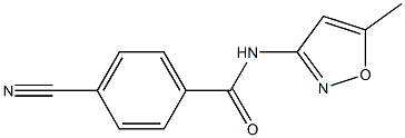4-cyano-N-(5-methylisoxazol-3-yl)benzamide Structure