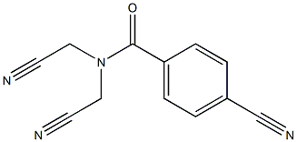 4-cyano-N,N-bis(cyanomethyl)benzamide Structure