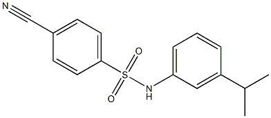 4-cyano-N-[3-(propan-2-yl)phenyl]benzene-1-sulfonamide Structure