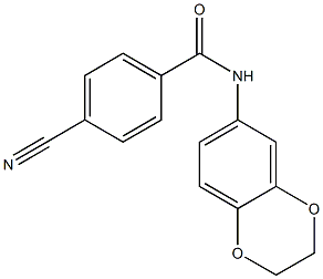 4-cyano-N-2,3-dihydro-1,4-benzodioxin-6-ylbenzamide Structure