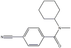 4-cyano-N-cyclohexyl-N-methylbenzamide Structure