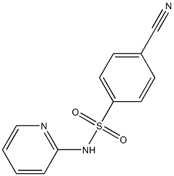 4-cyano-N-pyridin-2-ylbenzenesulfonamide 구조식 이미지