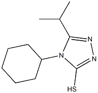 4-cyclohexyl-5-(propan-2-yl)-4H-1,2,4-triazole-3-thiol Structure