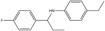 4-ethyl-N-[1-(4-fluorophenyl)propyl]aniline Structure