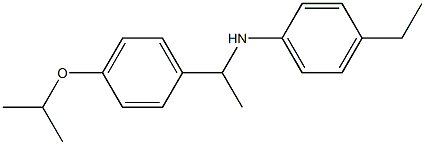 4-ethyl-N-{1-[4-(propan-2-yloxy)phenyl]ethyl}aniline Structure