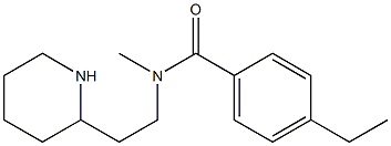 4-ethyl-N-methyl-N-[2-(piperidin-2-yl)ethyl]benzamide 구조식 이미지