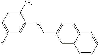 4-fluoro-2-(quinolin-6-ylmethoxy)aniline 구조식 이미지