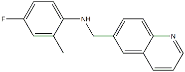 4-fluoro-2-methyl-N-(quinolin-6-ylmethyl)aniline Structure