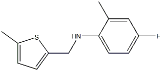 4-fluoro-2-methyl-N-[(5-methylthiophen-2-yl)methyl]aniline 구조식 이미지