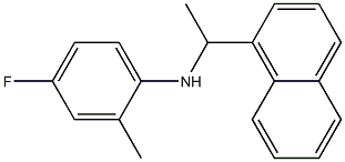 4-fluoro-2-methyl-N-[1-(naphthalen-1-yl)ethyl]aniline 구조식 이미지