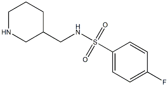 4-fluoro-N-(piperidin-3-ylmethyl)benzene-1-sulfonamide 구조식 이미지