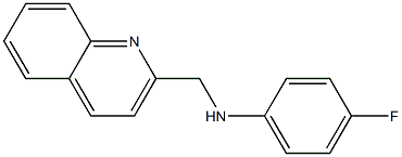 4-fluoro-N-(quinolin-2-ylmethyl)aniline 구조식 이미지