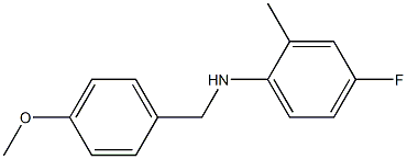 4-fluoro-N-[(4-methoxyphenyl)methyl]-2-methylaniline 구조식 이미지