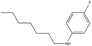 4-fluoro-N-heptylaniline 구조식 이미지