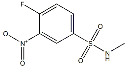 4-fluoro-N-methyl-3-nitrobenzene-1-sulfonamide Structure