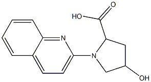 4-hydroxy-1-quinolin-2-ylpyrrolidine-2-carboxylic acid 구조식 이미지