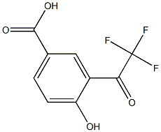 4-hydroxy-3-(trifluoroacetyl)benzoic acid 구조식 이미지