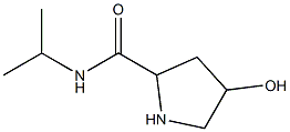 4-hydroxy-N-(propan-2-yl)pyrrolidine-2-carboxamide 구조식 이미지
