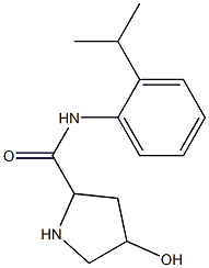 4-hydroxy-N-[2-(propan-2-yl)phenyl]pyrrolidine-2-carboxamide 구조식 이미지