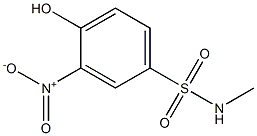 4-hydroxy-N-methyl-3-nitrobenzene-1-sulfonamide 구조식 이미지