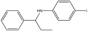 4-iodo-N-(1-phenylpropyl)aniline Structure