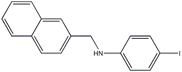 4-iodo-N-(naphthalen-2-ylmethyl)aniline Structure