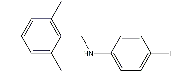 4-iodo-N-[(2,4,6-trimethylphenyl)methyl]aniline 구조식 이미지