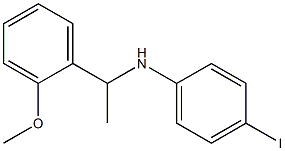 4-iodo-N-[1-(2-methoxyphenyl)ethyl]aniline 구조식 이미지