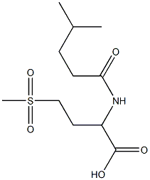 4-methanesulfonyl-2-(4-methylpentanamido)butanoic acid 구조식 이미지