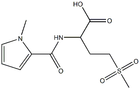 4-methanesulfonyl-2-[(1-methyl-1H-pyrrol-2-yl)formamido]butanoic acid 구조식 이미지