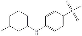 4-methanesulfonyl-N-(3-methylcyclohexyl)aniline Structure