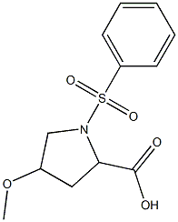 4-methoxy-1-(phenylsulfonyl)pyrrolidine-2-carboxylic acid Structure