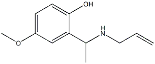 4-methoxy-2-[1-(prop-2-en-1-ylamino)ethyl]phenol 구조식 이미지