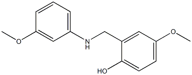 4-methoxy-2-{[(3-methoxyphenyl)amino]methyl}phenol 구조식 이미지