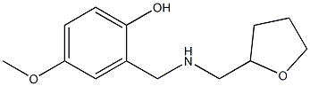 4-methoxy-2-{[(oxolan-2-ylmethyl)amino]methyl}phenol 구조식 이미지