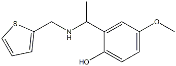 4-methoxy-2-{1-[(thiophen-2-ylmethyl)amino]ethyl}phenol Structure