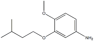 4-methoxy-3-(3-methylbutoxy)aniline Structure