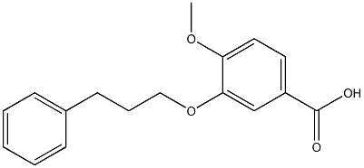 4-methoxy-3-(3-phenylpropoxy)benzoic acid 구조식 이미지