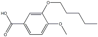 4-methoxy-3-(pentyloxy)benzoic acid 구조식 이미지