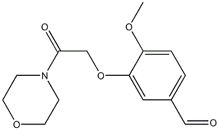 4-methoxy-3-[2-(morpholin-4-yl)-2-oxoethoxy]benzaldehyde Structure