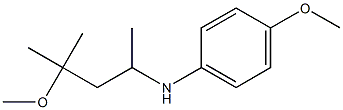 4-methoxy-N-(4-methoxy-4-methylpentan-2-yl)aniline Structure