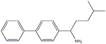 4-methyl-1-(4-phenylphenyl)pentan-1-amine Structure