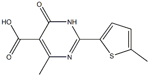 4-methyl-2-(5-methylthien-2-yl)-6-oxo-1,6-dihydropyrimidine-5-carboxylic acid Structure