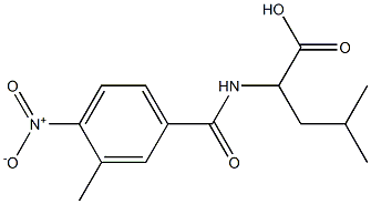 4-methyl-2-[(3-methyl-4-nitrophenyl)formamido]pentanoic acid Structure