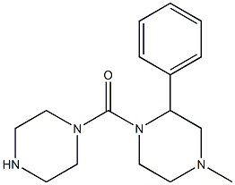 4-methyl-2-phenyl-1-(piperazin-1-ylcarbonyl)piperazine Structure